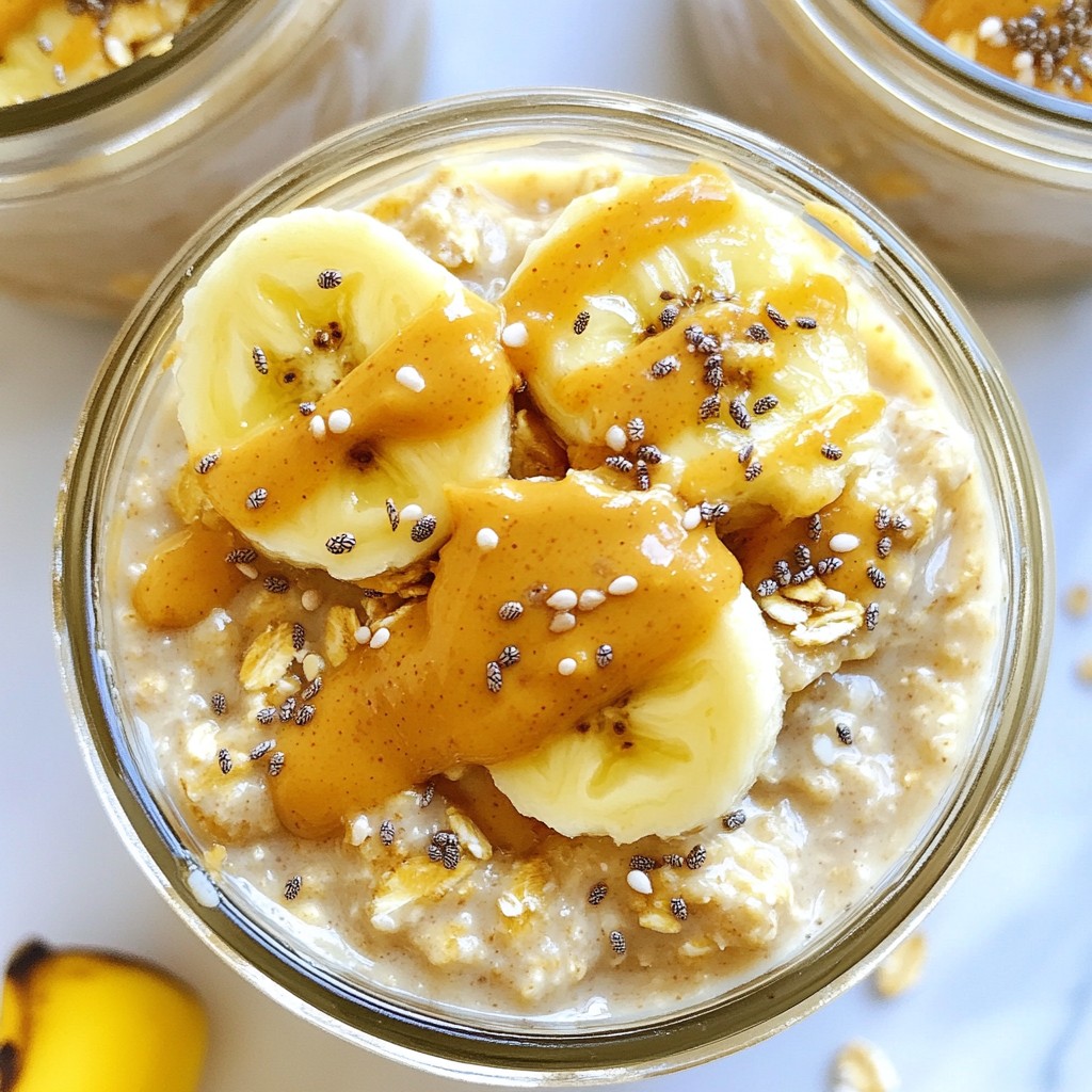Peanut Butter Banana Overnight Oats Easy Breakfast Idea