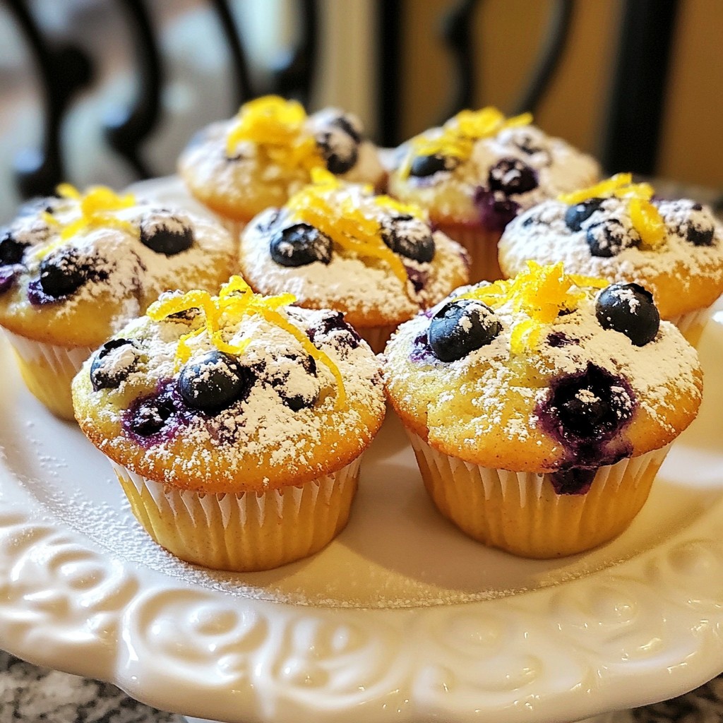 Lemon Blueberry Muffins Fresh and Flavorful Delight