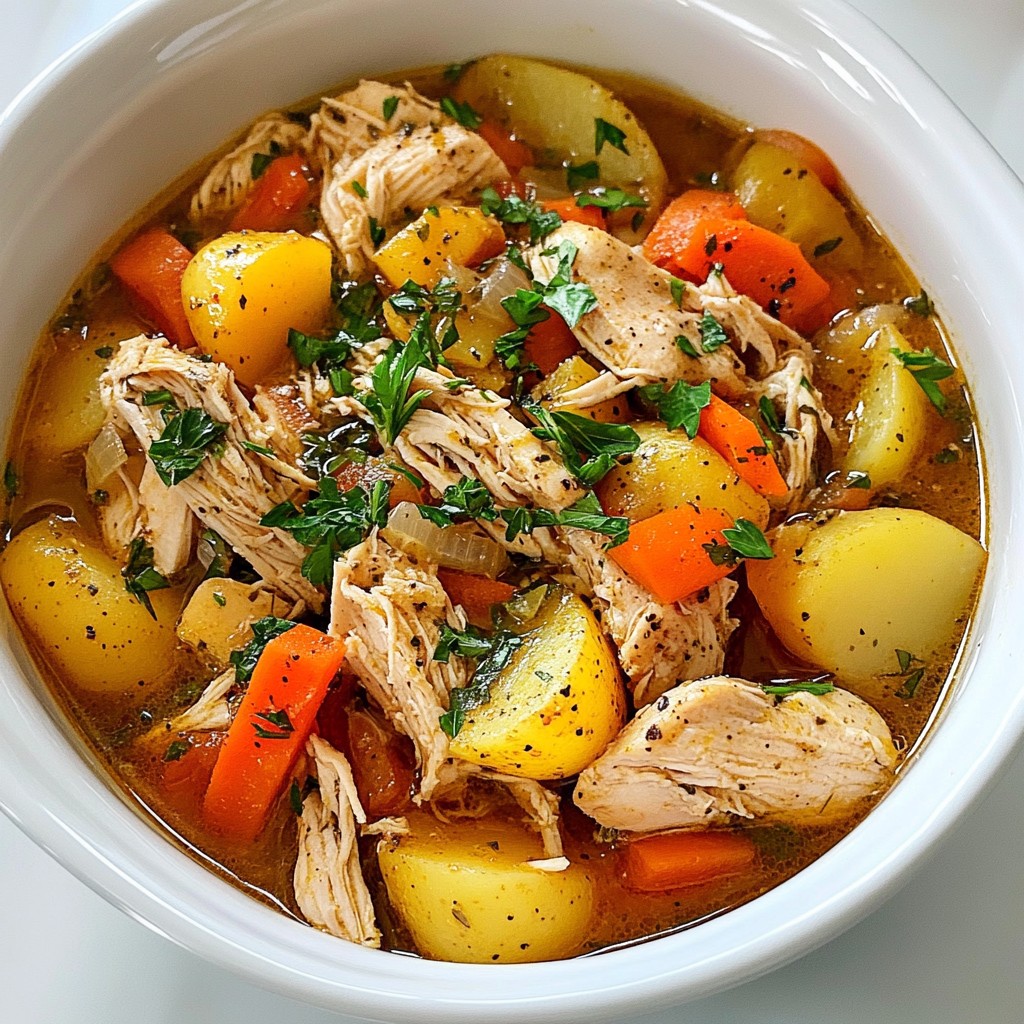 Savory Crockpot Herb Chicken and Vegetables Recipe