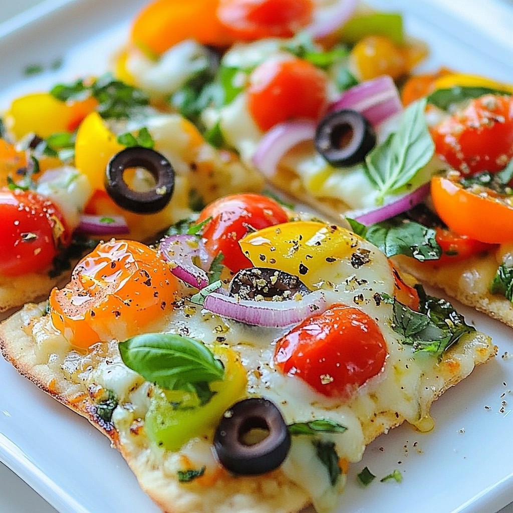 Veggie Lover’s Flatbread Pizza Savory and Satisfying