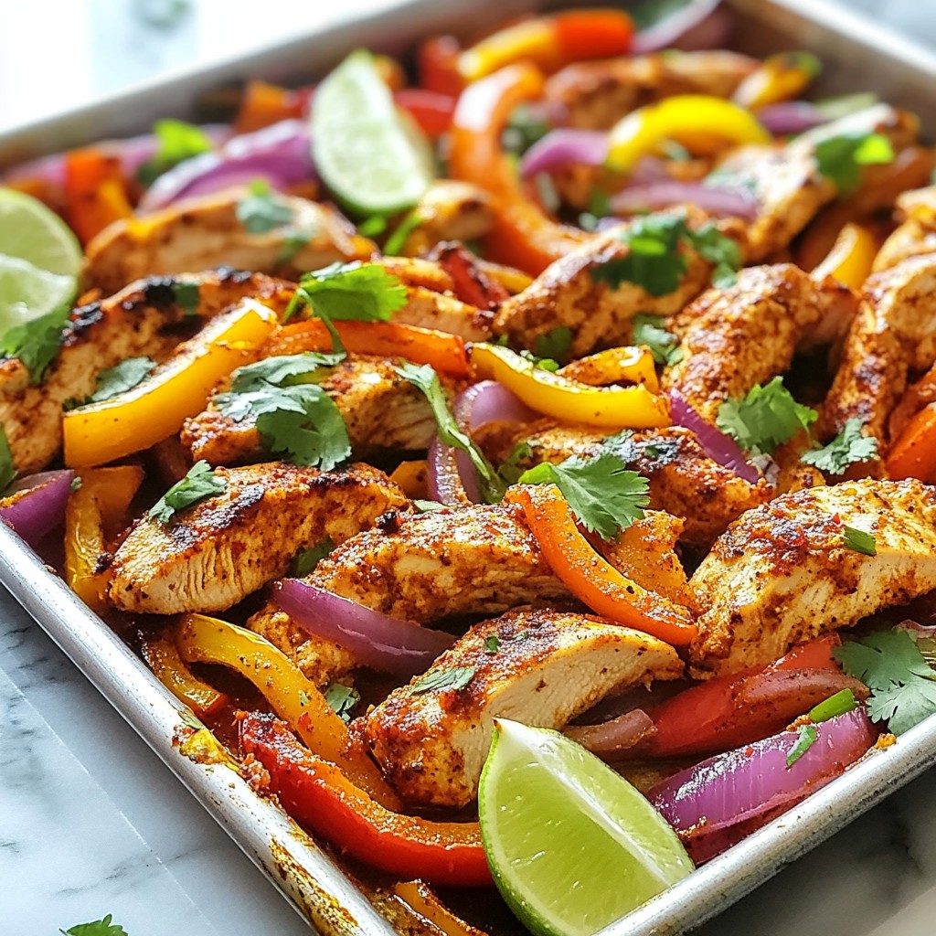 Sheet Pan Fajita Chicken Quick and Flavorful Meal