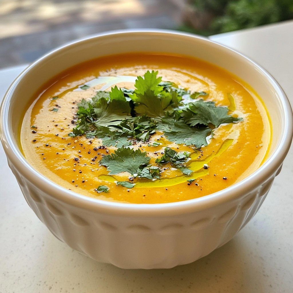 Creamy Slow Cooker Carrot Ginger Soup Delight