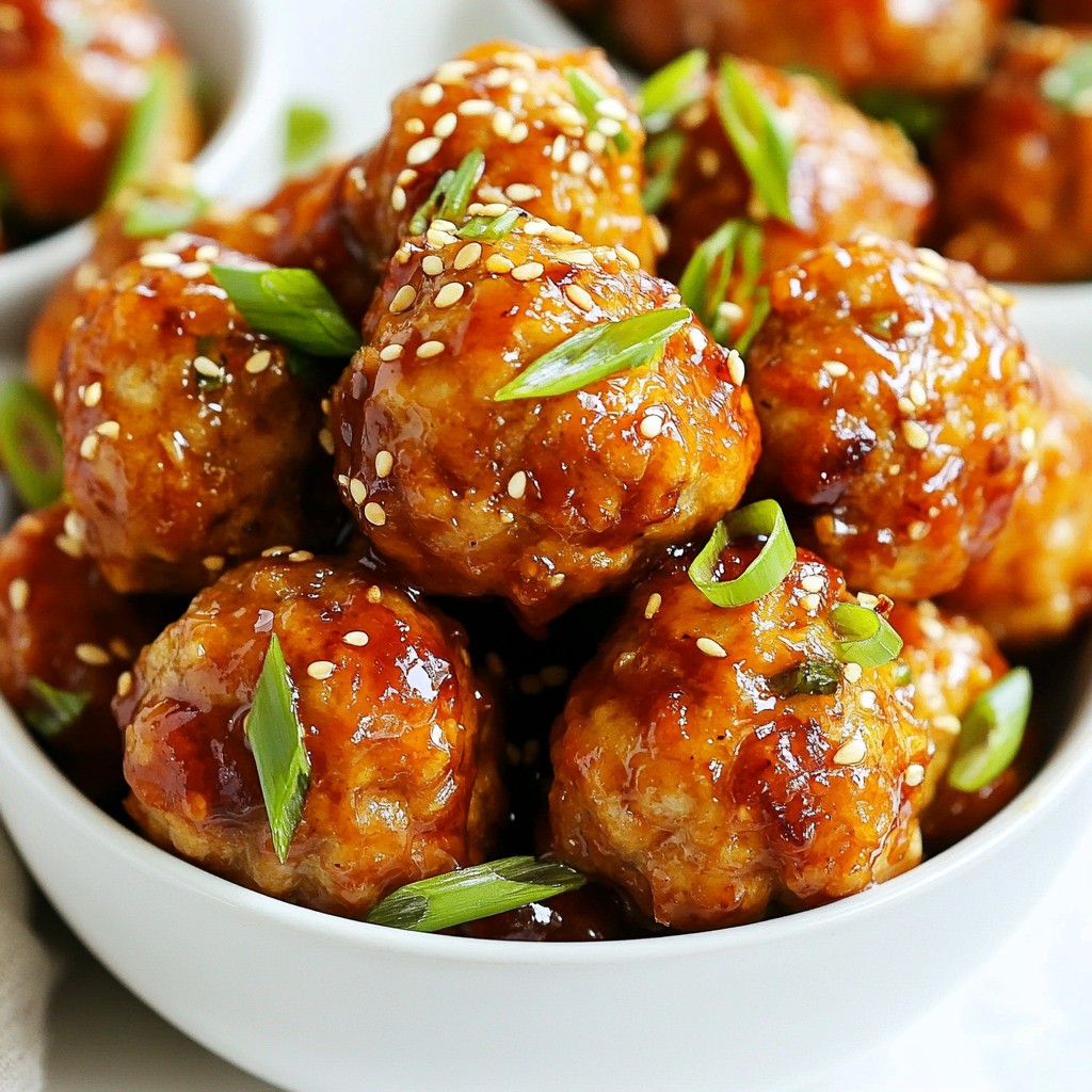 Honey Garlic Turkey Meatballs Flavorful and Easy Meal