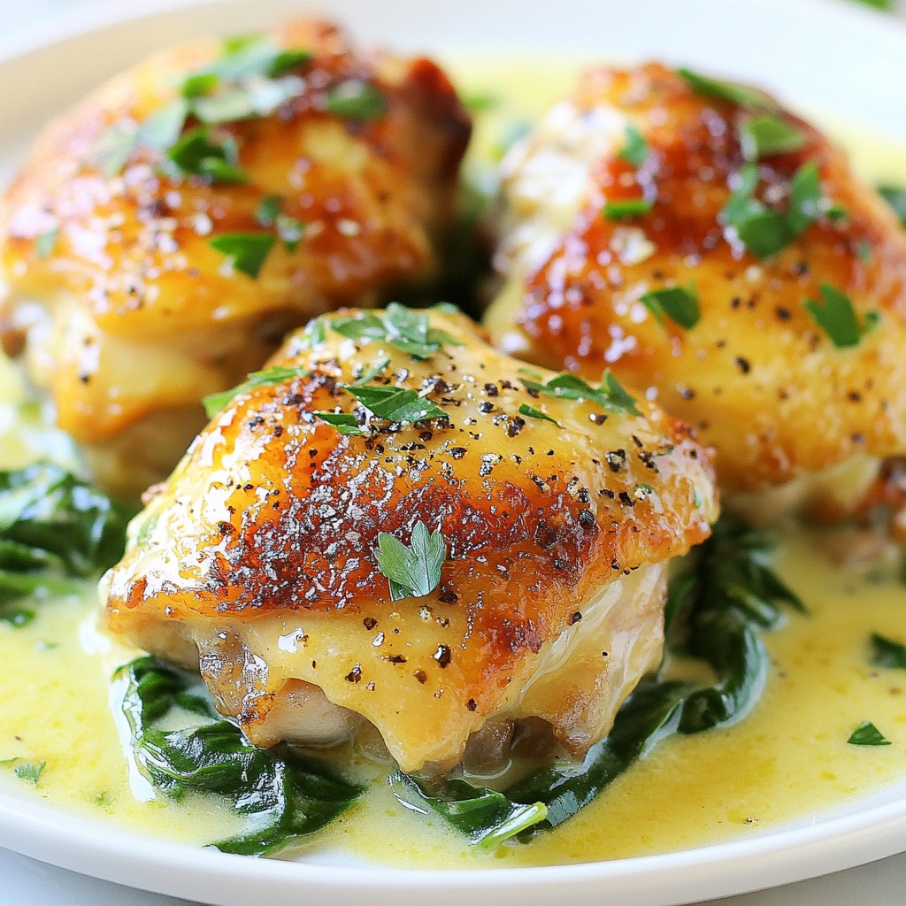 Crockpot Creamy Parmesan Chicken Thighs Delight