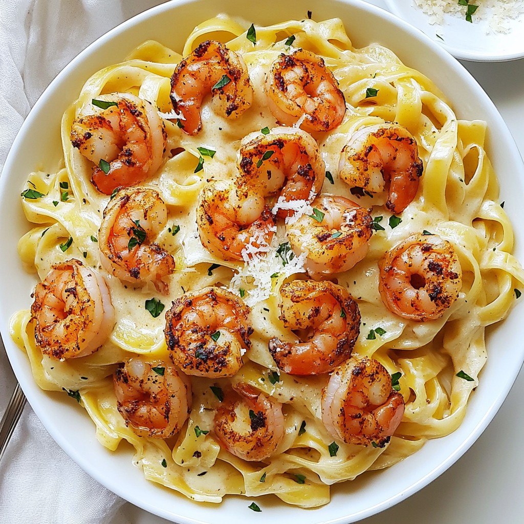 Cajun Shrimp Alfredo Pasta Flavorful Dinner Delight