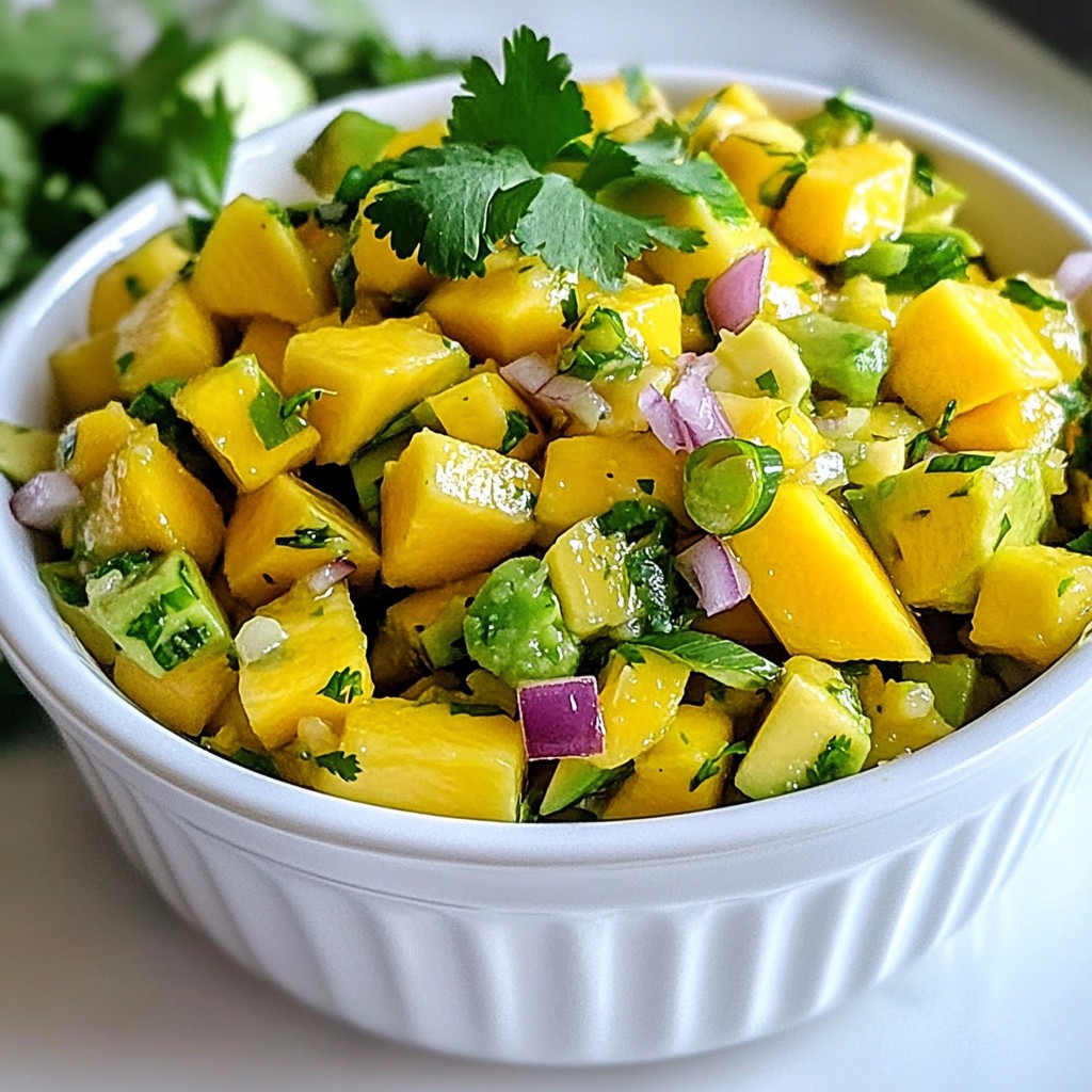 Mango Avocado Salsa Fresh and Flavorful Delight