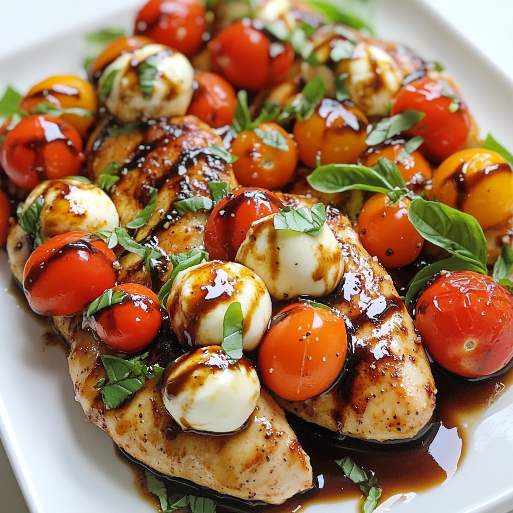 Balsamic Glazed Caprese Chicken Quick and Flavorful Dish
