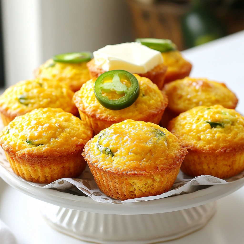 Cheddar Jalapeno Cornbread Muffins Flavorful Delight