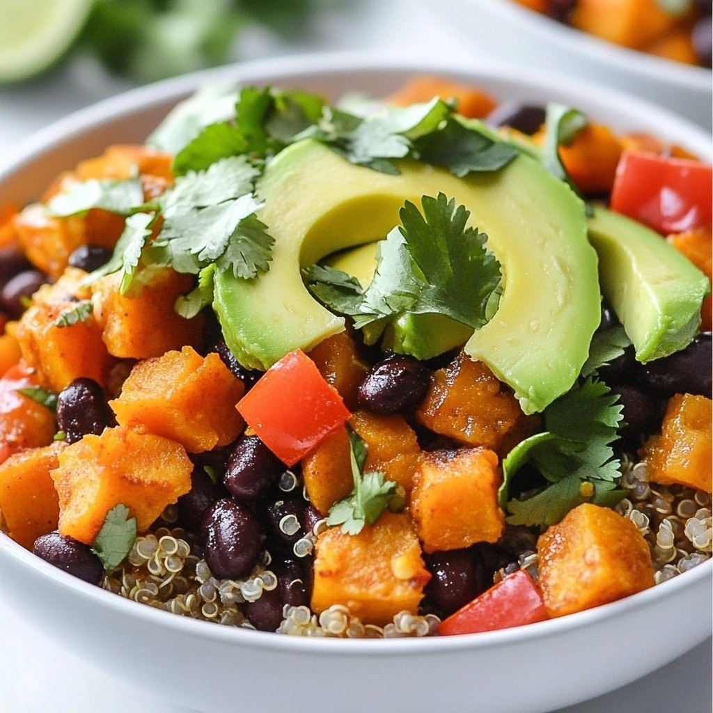Set and Forget Sweet Potato Black Bean Bowls Recipe