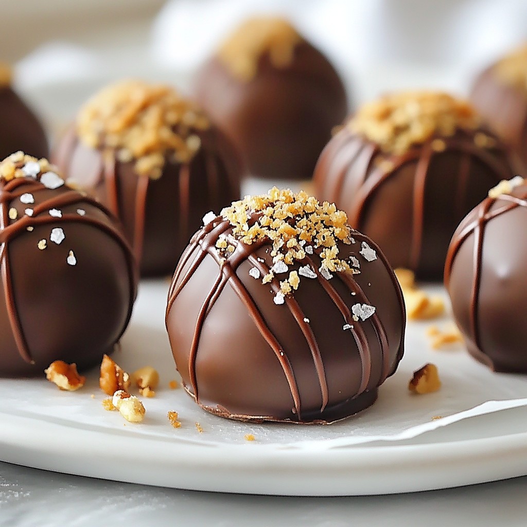 Salted Caramel Chocolate Truffles Indulgent Sweet Treat