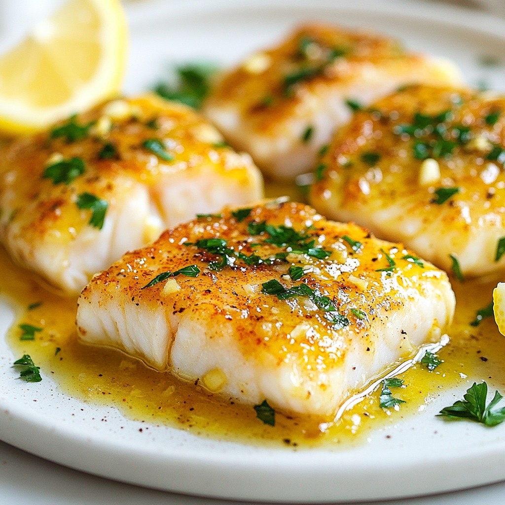 Lemon Garlic Butter Cod Simple and Flavorful Dish