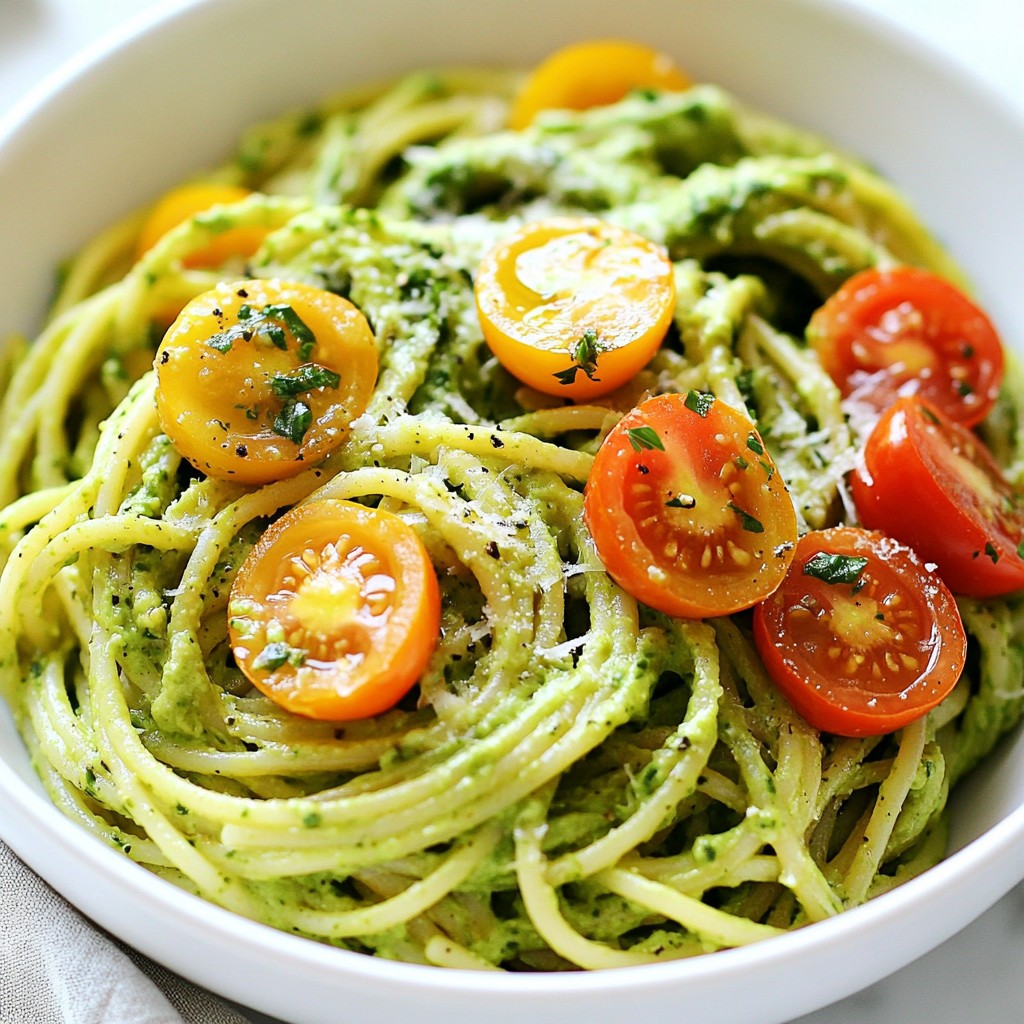 Zesty Avocado Lime Pasta Quick and Tasty Dish
