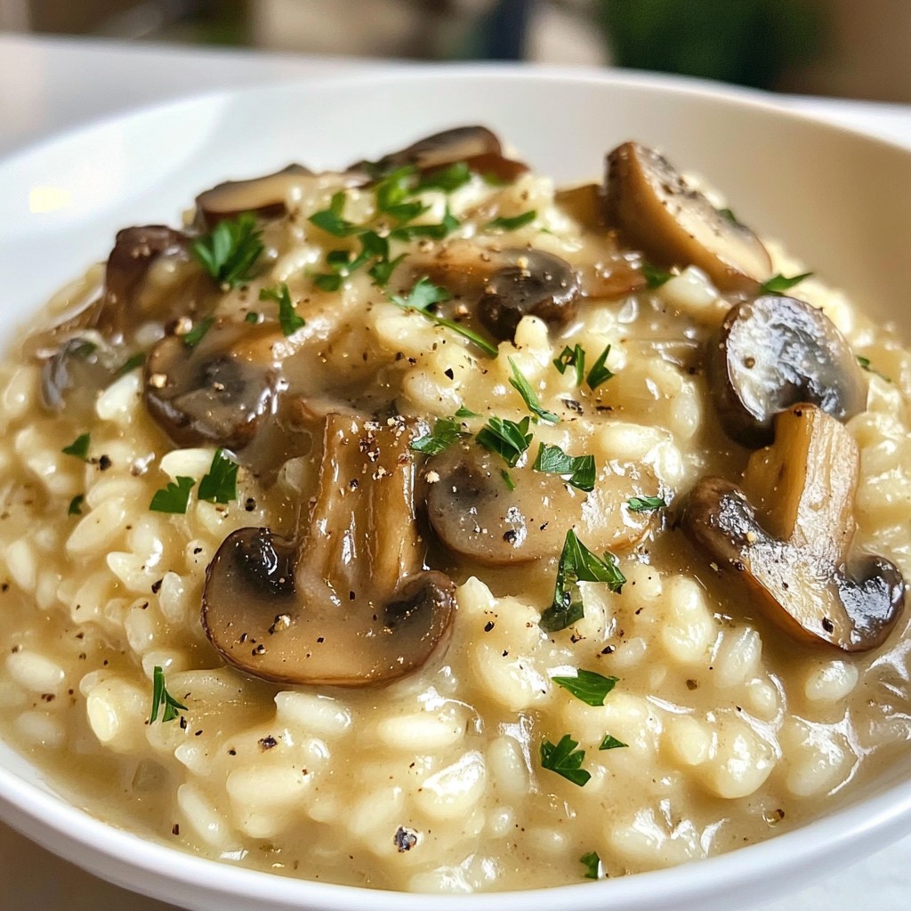 Creamy Mushroom Risotto in 30 Minutes Delight