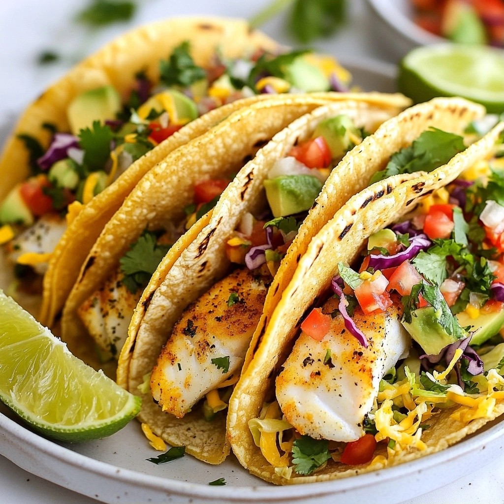 Zesty Crockpot Lemon Herb Fish Tacos Recipe Delight