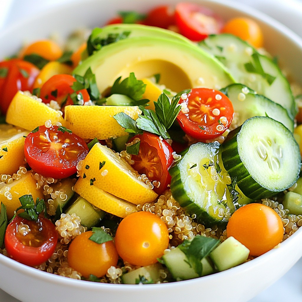 Lemon Herb Quinoa Salad Refreshing and Vibrant Dish
