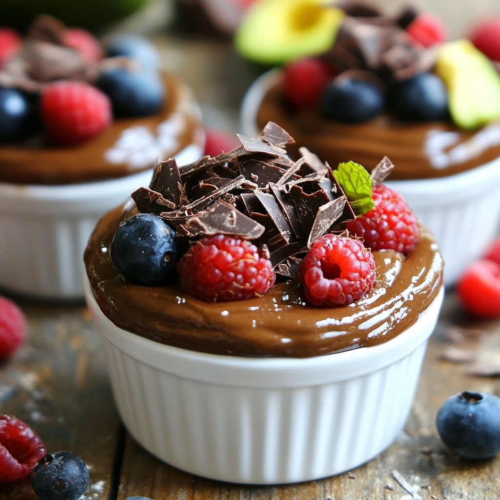 Vegan Chocolate Avocado Mousse Rich and Creamy Delight
