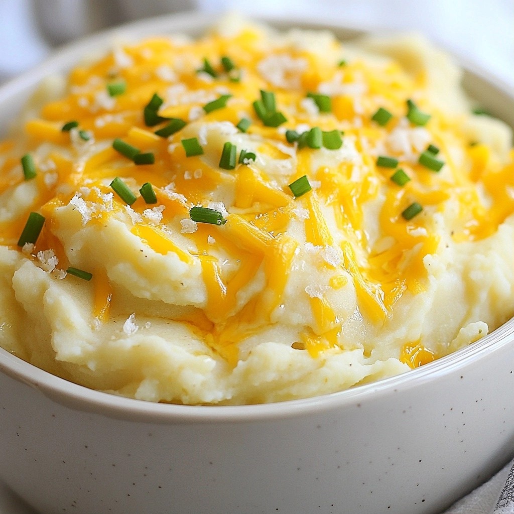 Creamy Crockpot Garlic Mashed Potato Casserole Dish
