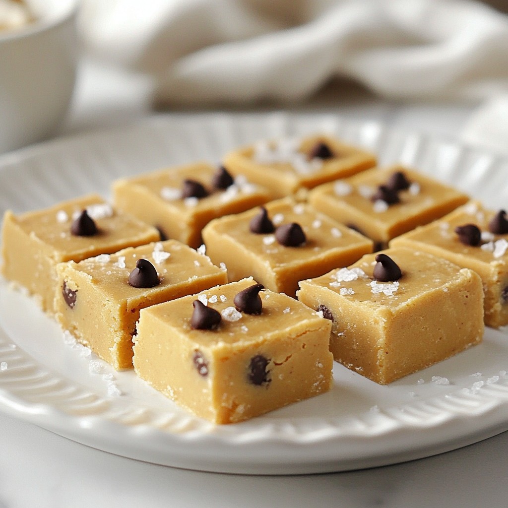 No-Bake Cookie Dough Fudge Delightful and Easy Treat