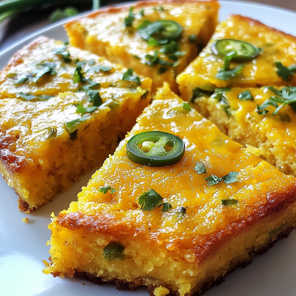 Ultimate Cheddar Jalapeño Cornbread Easy and Flavorful