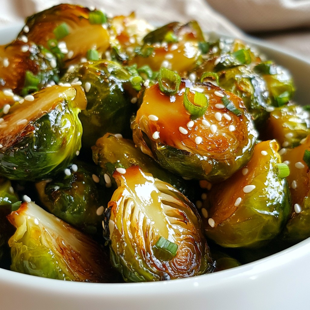 Honey Sriracha Brussels Sprouts Bold and Tangy Recipe