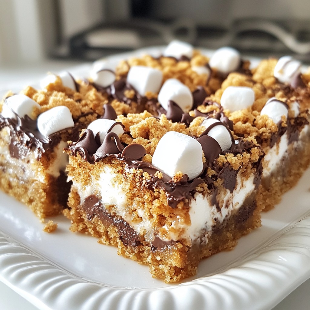 S'mores Cookie Bars Delightful and Easy Treat Recipe