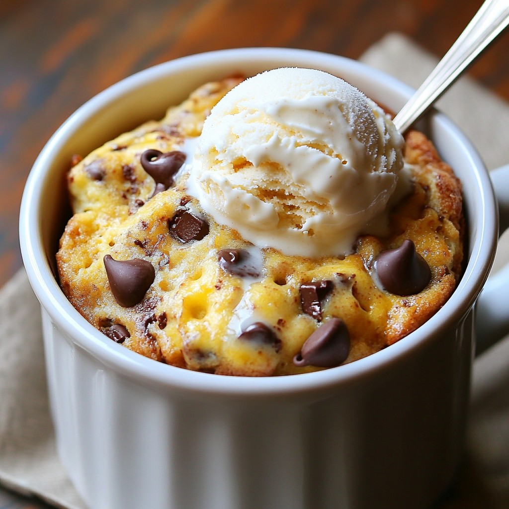 Chocolate Chip Banana Bread Mug Cake Delightful Recipe