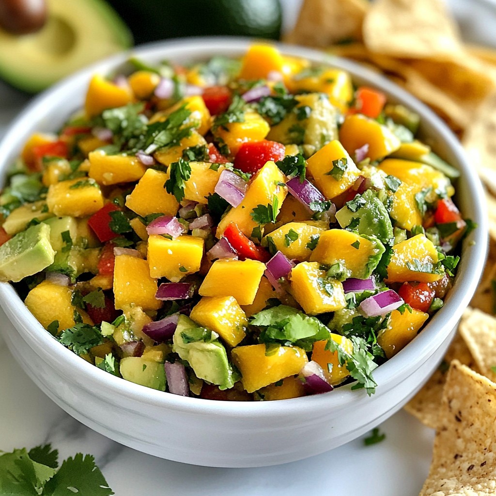 Mango Avocado Salsa Fresh and Flavorful Delight