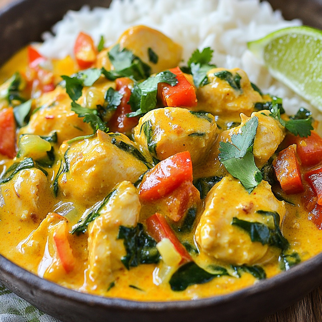 Creamy Coconut Chicken Curry Simple and Delicious Meal