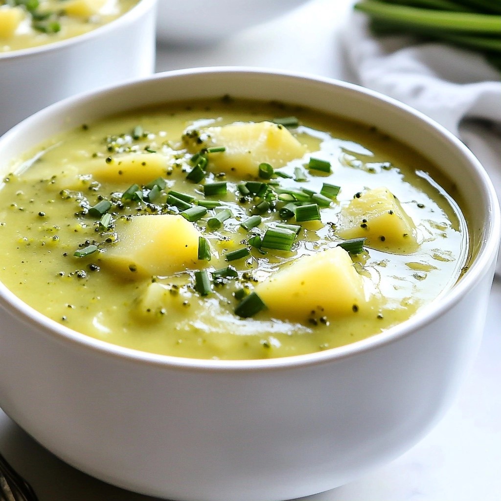 Set and Forget Creamy Broccoli Leek Soup Delight
