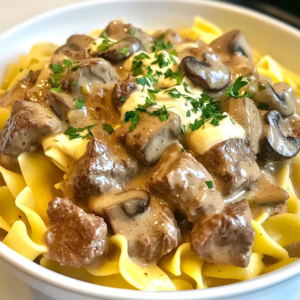Savory Crockpot Beef Stroganoff Easy Weeknight Meal