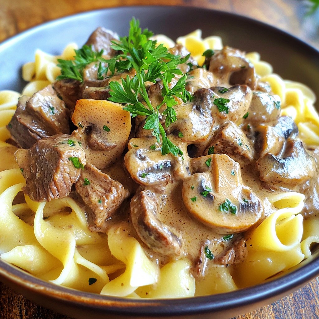 Savory Crockpot Beef Stroganoff Easy Family Meal