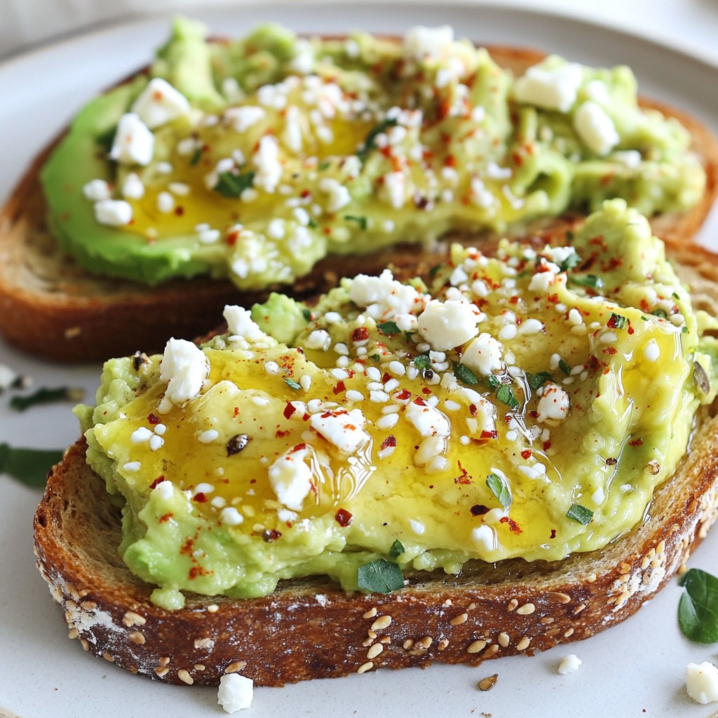 Minute Avocado Toast with Chili Honey Delight