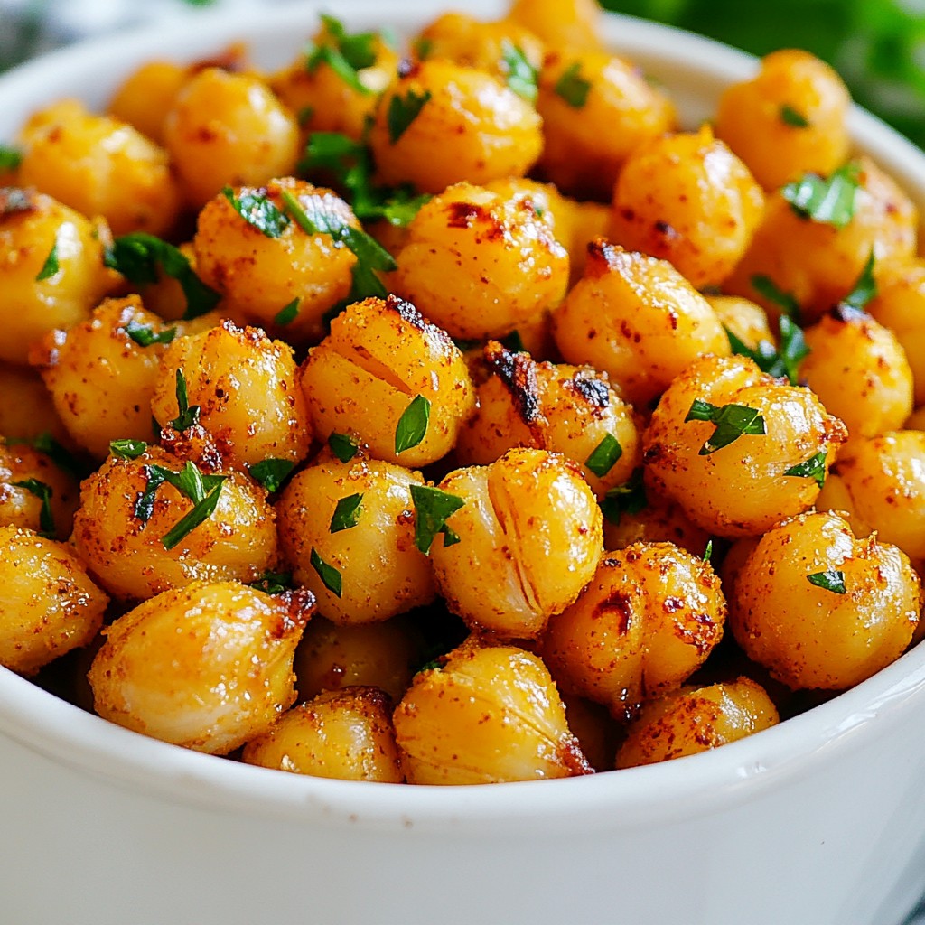 Ranch Roasted Chickpeas Snack Crispy and Flavorful Treat