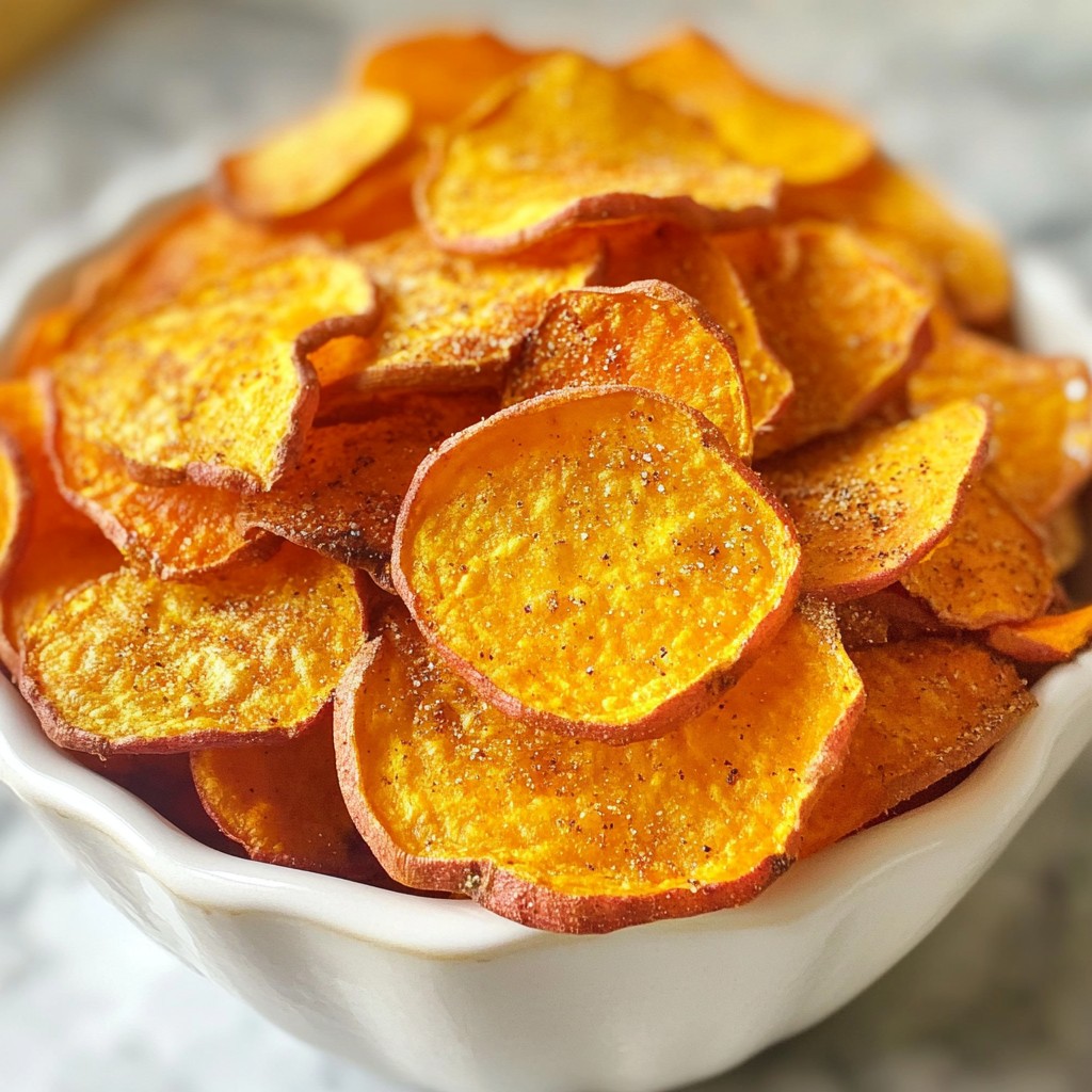 Crispy Air Fryer Sweet Potato Chips for a Tasty Snack