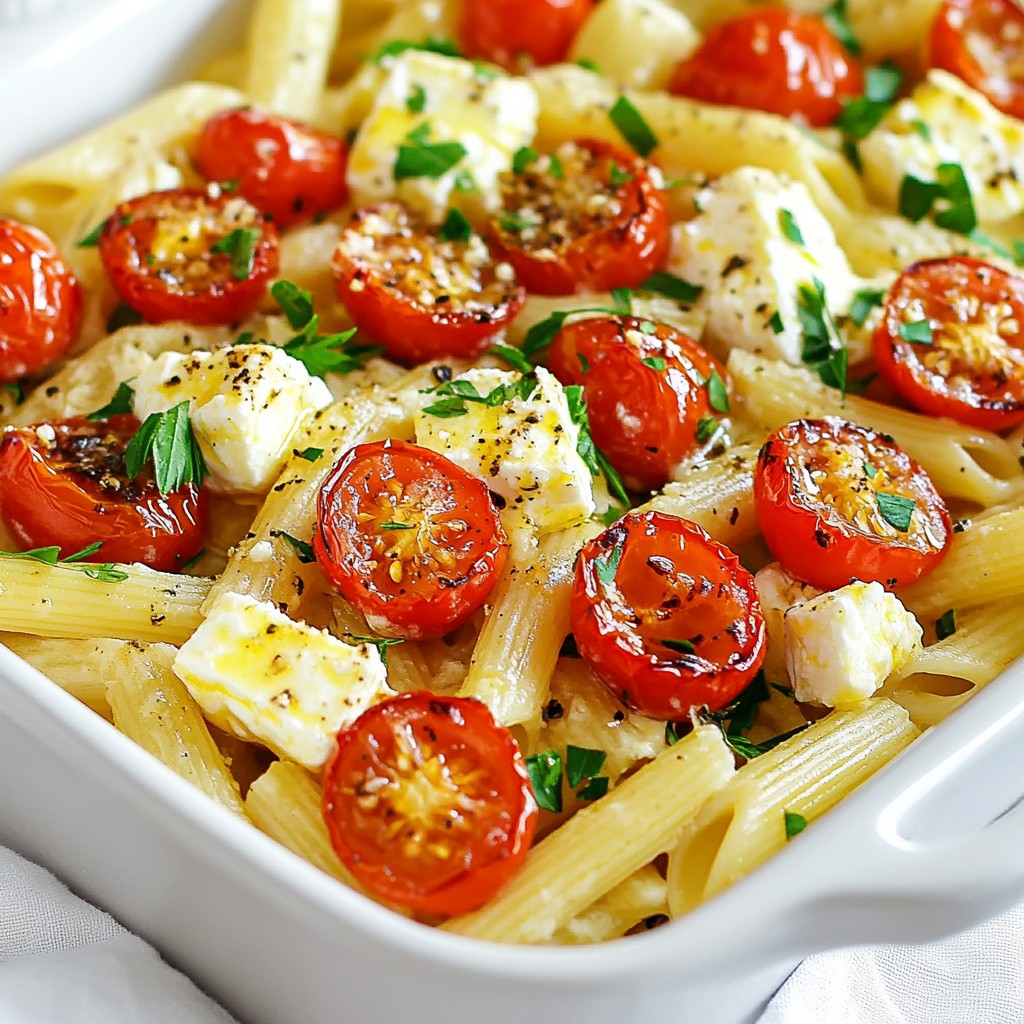 Feta Tomato Pasta Bake Flavorful and Easy Recipe