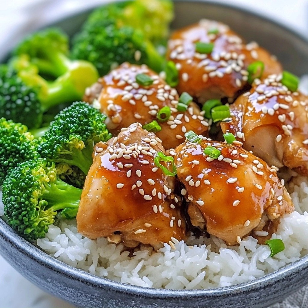Tender Slow Cooker Sesame Chicken and Broccoli Delight
