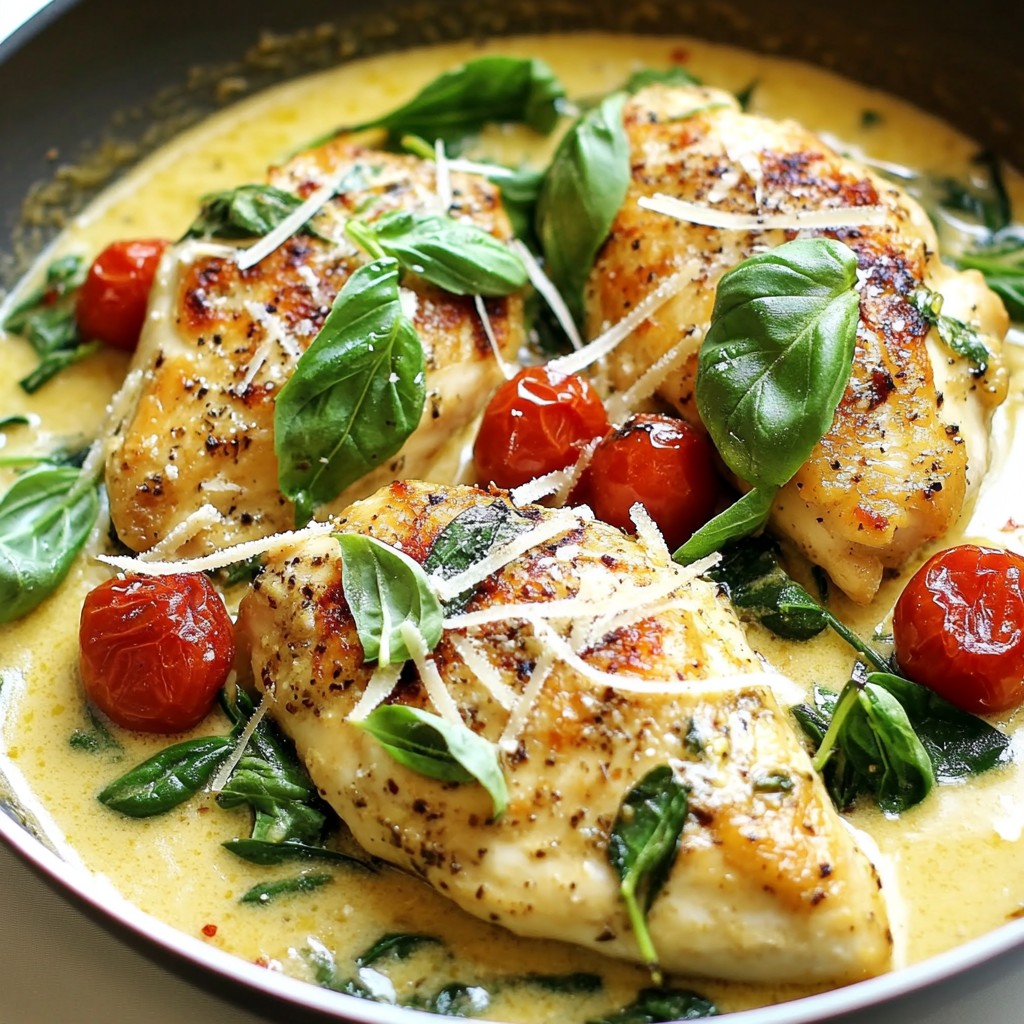 One Pan Tuscan Garlic Chicken Simple Dinner Recipe