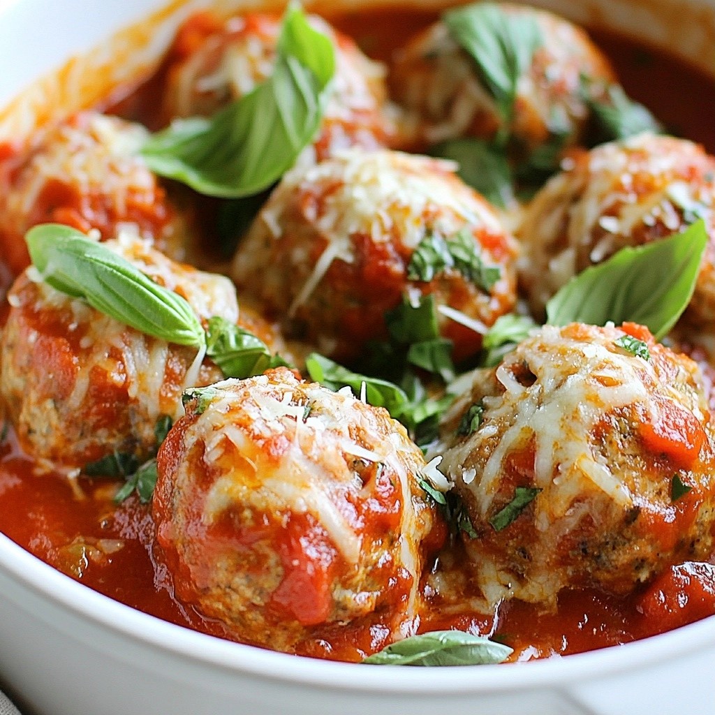 Savory Crockpot Turkey Meatballs in Marinara Sauce