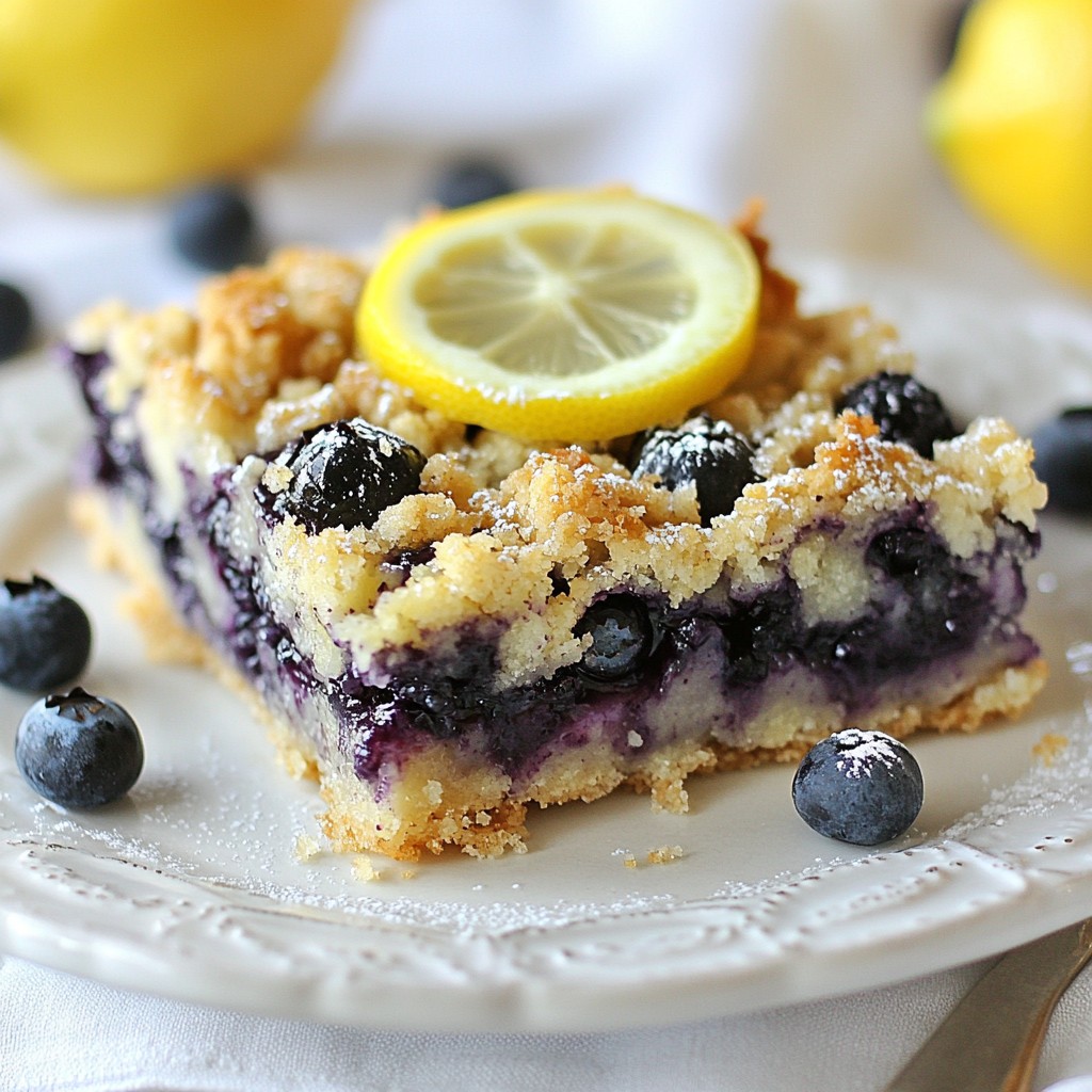 Blueberry Lemon Crumble Bars Delightful and Easy Recipe