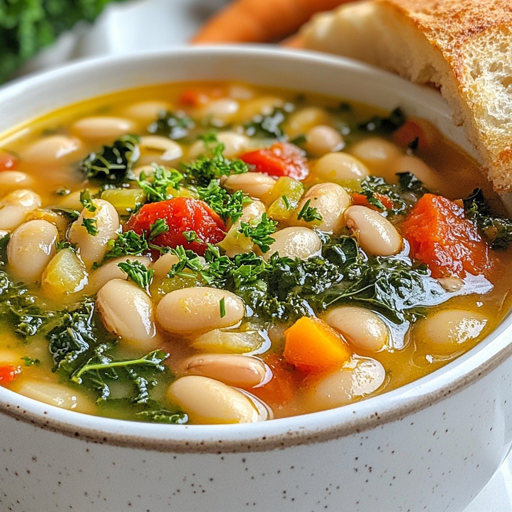 Crockpot Hearty White Bean and Kale Stew Nourishing Meal