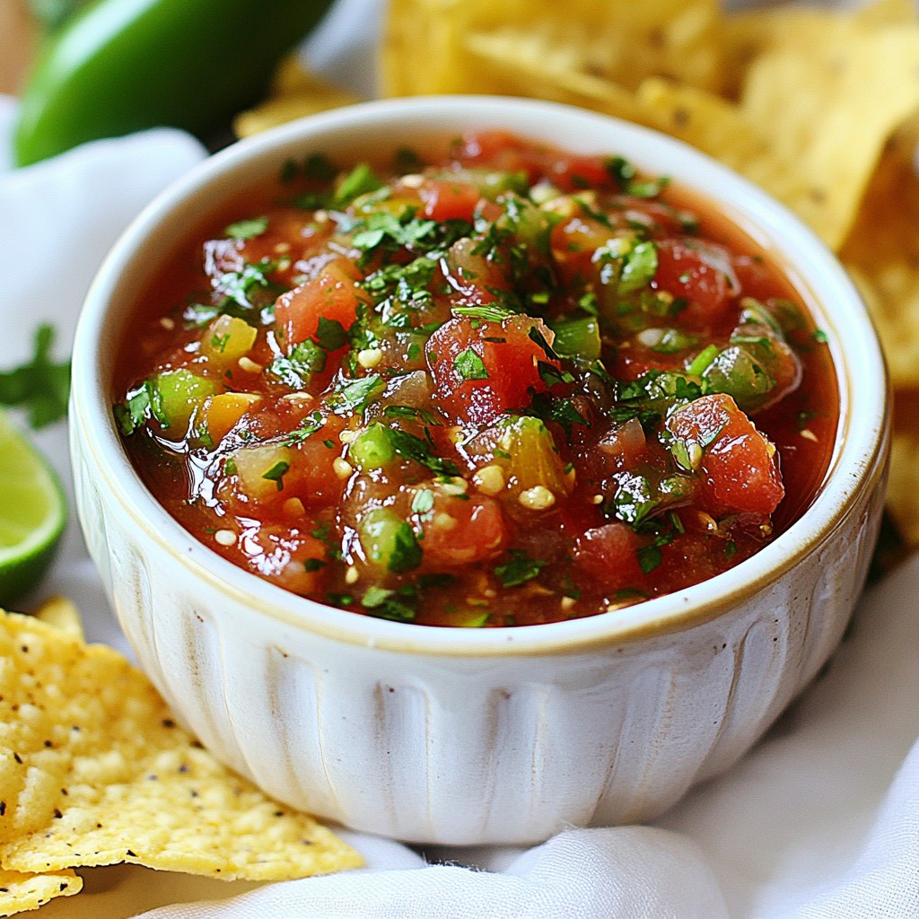 Minute Blender Salsa Fresh and Flavorful Recipe