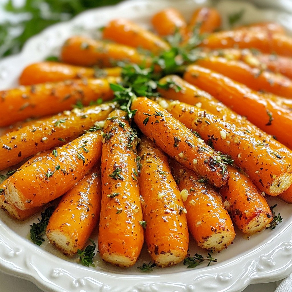 Garlic Butter Herb Roasted Carrots Simple and Tasty