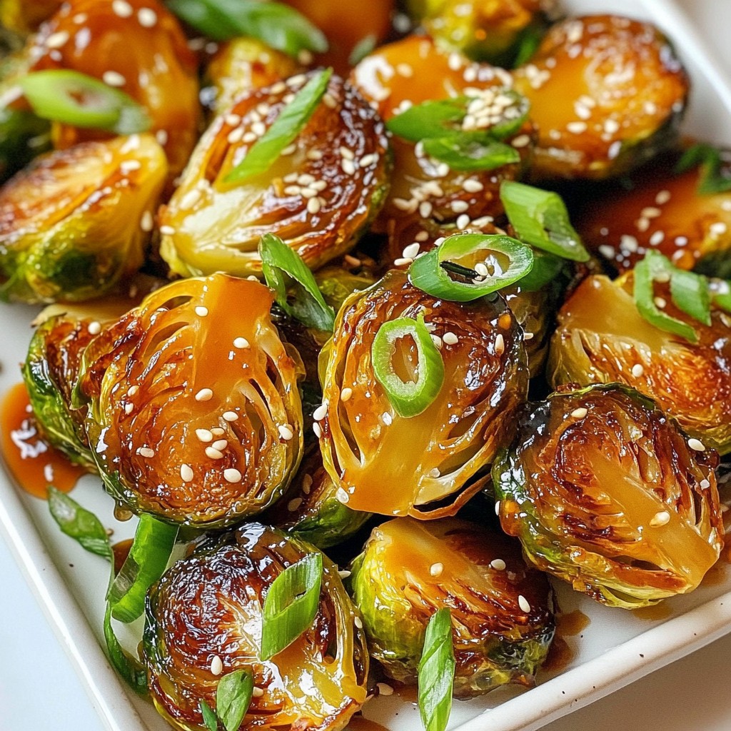 Crispy Honey Sriracha Brussels Sprouts Irresistible Treat
