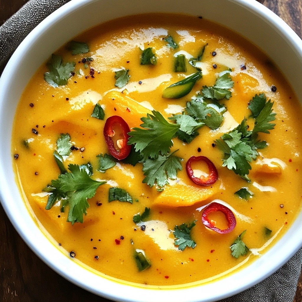 Fragrant Slow Cooker Thai Butternut Squash Soup Recipe