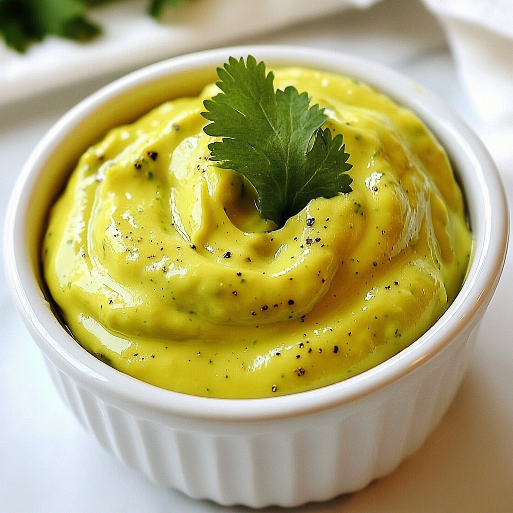 Creamy Avocado Cilantro Dressing Simple and Tasty