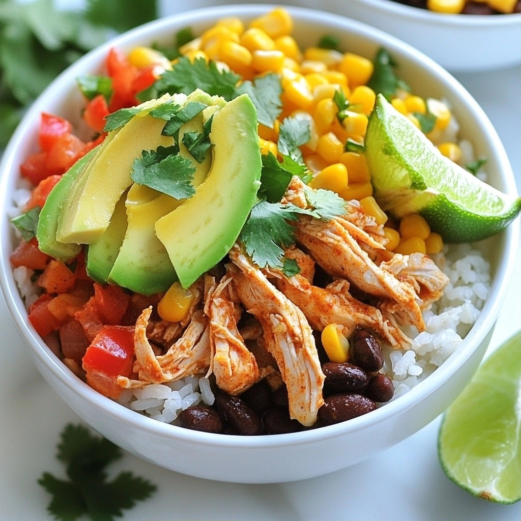 Set and Forget Taco Spiced Chicken Bowls Delicious Meal