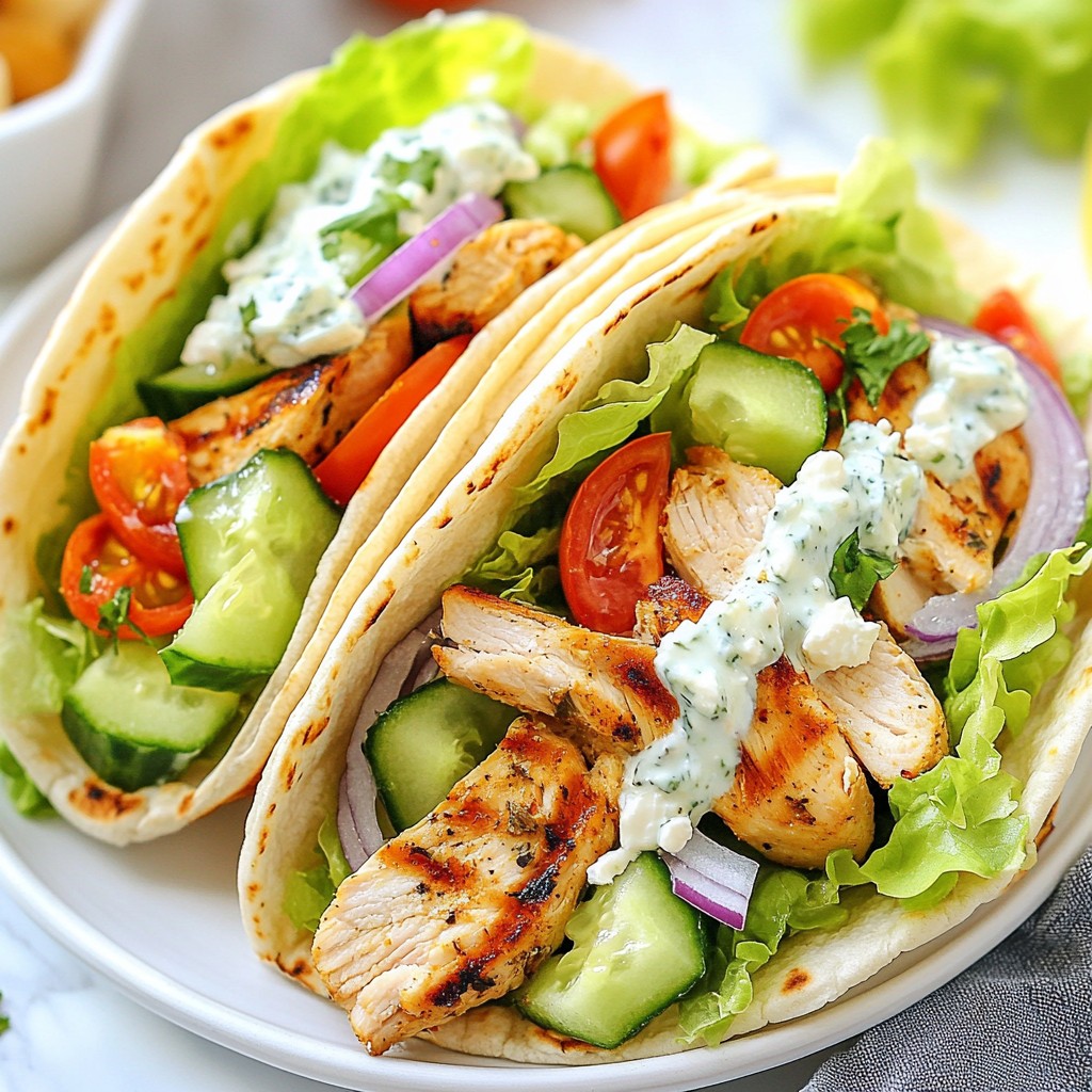 Greek Chicken Gyro Wraps Flavorful and Easy Recipe
