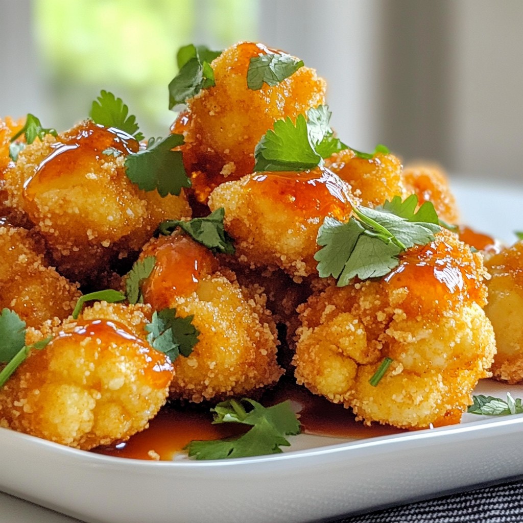 Sriracha Honey Cauliflower Wings Easy and Delicious Snack