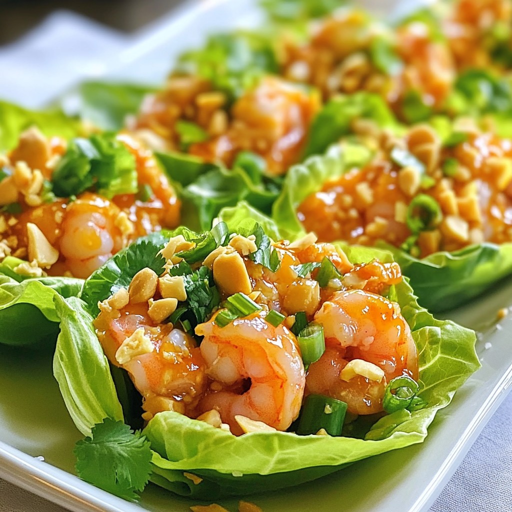 Firecracker Shrimp Lettuce Cups Crispy and Fresh Delight