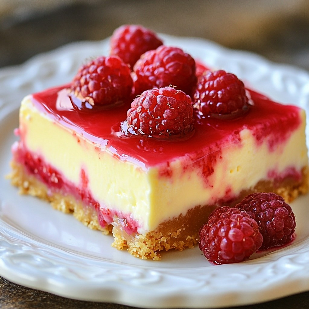 Raspberry Lemonade Cheesecake Bars Fresh and Simple Delight